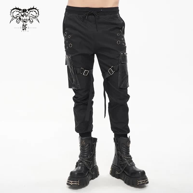 spodnie męskie DEVIL FASHION - PUNK GOTHIC, joggery-XL
