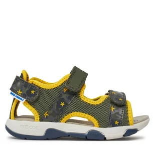 Sandały Geox B Sandal Multy Boy B450FA 014CE C0629 S Khaki - Buty dla chłopców - miniaturka - grafika 1
