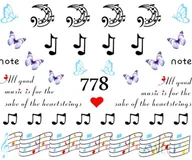 Ozdoby do paznokci - Naklejki wodne na paznokcie - nr 778 - miniaturka - grafika 1