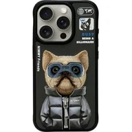 Etui i futerały do telefonów - Etui NIMMY Cool&Cute 2.0 Dog do Apple iPhone 15 Pro Max Czarny - miniaturka - grafika 1
