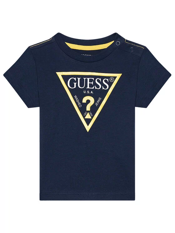 Guess T-Shirt N73I55 K8HM0 Granatowy Regular Fit