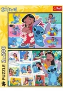 Puzzle - Puzzle 2x200 Wesołe życie Stitcha TREFL - miniaturka - grafika 1