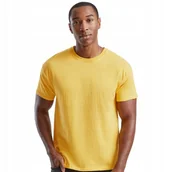 Koszulki męskie - T-shirt Koszulka Męska Bawełna 100% Fruit of the Loom 610820 Żółty M - miniaturka - grafika 1