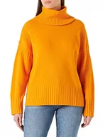 Swetry damskie - United Colors of Benetton Damska koszulka rowerowa M/L 1244d2015 sweter, pomarańczowa 2d4, L - miniaturka - grafika 1