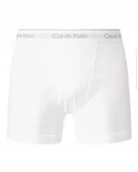 Majtki męskie - Calvin Klein Majtki Bokserki 3-PACK 3 PARY biały rozmiar S - miniaturka - grafika 1
