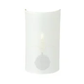 Lampy ścienne - Kinkiet ścienny Aston biało-czarny-złoty 1xE14x10W wym: 32 x 18 cm metal IP20 Emibig - miniaturka - grafika 1