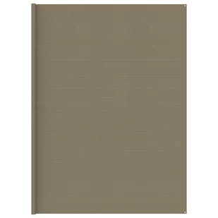 shumee Wykładzina do namiotu 400 x 400 cm kolor taupe - Akcesoria turystyczne - miniaturka - grafika 1