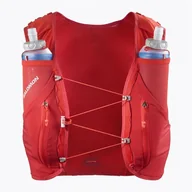 Plecaki - Kamizelka do biegania Salomon Advance Skin 12 Set flame scarlet/haude red M - miniaturka - grafika 1