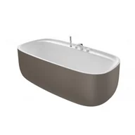 Wanny - Roca A2484530C0 BEYOND 180X90 Wanna wykonana z konglomeratu Surfex$339 zintegrowany przelew slot zawiera syfon typu klik-klak - miniaturka - grafika 1