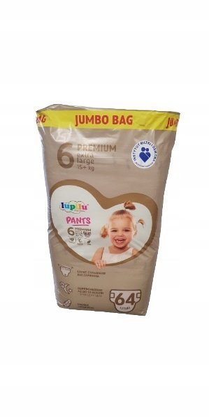 Pieluchomajtki Lupilu premium Rozmiar 6 64 szt.