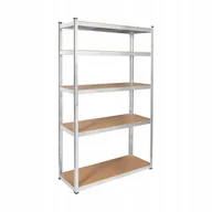 Szafy i regały magazynowe - Regał metalowy magazynowy 2w1 5 półek garażowy 205x120x45cm 750kg Rebel - miniaturka - grafika 1