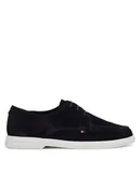 Mokasyny męskie - Tommy Hilfiger Mokasyny Moc T Derby FM0FM05495 Granatowy - miniaturka - grafika 1