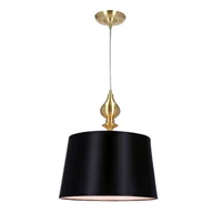 Lampy sufitowe - Wisząca lampa z czarnym abażurem - C8-R21 - miniaturka - grafika 1