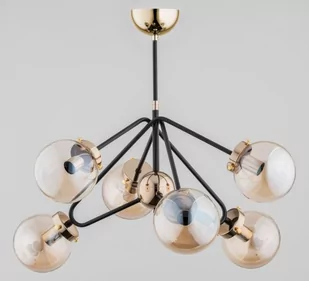 Alfa Elba lampa wisząca 6-punktowa złota 28256 - Lampy sufitowe - miniaturka - grafika 1