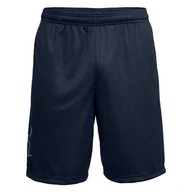 Spodenki męskie - Męskie Spodenki UNDER ARMOUR UA TECH GRAPHIC SHORT 1306443-409 – Granatowy - miniaturka - grafika 1