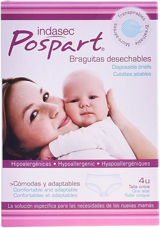 Indasec majtki jednorazowe po porodzie 4 szt. do kompresu