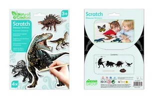 Naklejki Do Wydrapywania Dinozaury - Zabawki kreatywne - miniaturka - grafika 1