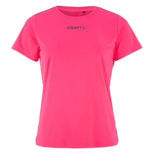 Damska Koszulka z krótkim rękawem CRAFT CORE ESSENCE SS TEE 2 W 1915291-738000 – Różowy - Koszulki i topy damskie - miniaturka - grafika 1