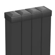 Ogrodzenia - Polargos Słupek ogrodzeniowy 6x4x200 cm 4szt. antracytowy - miniaturka - grafika 1
