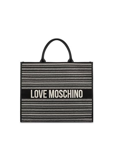 Love Moschino POLJC4239PP0MKO100AU damska torba na ramię, czarna, czarny i pomarańczowy