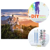 Malowanie po numerach - Malowanie po numerach W5612 Zamek - miniaturka - grafika 1