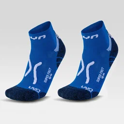 Skarpety 2-Pack UYN MAN RUN SUPER FAST 2PRS PACK French Blue/White - Skarpetki i podkolanówki sportowe - miniaturka - grafika 1