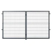 Bramy garażowe - NATERIAL Brama dwuskrzydłowa Modus 3x1.7 m antracytowa - miniaturka - grafika 1