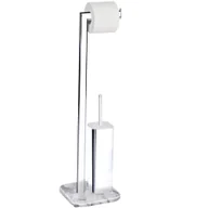 Akcesoria do wc - Wenko Stojak na papier toaletowy i szczotkę do WC ONYX 2 w 1 B06XXGRLKW - miniaturka - grafika 1