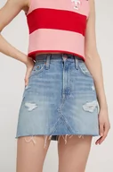 Spódnice - Tommy Jeans spódnica jeansowa kolor niebieski mini ołówkowa - miniaturka - grafika 1