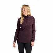 Koszulki sportowe damskie - Damska koszulka termoaktywna z długim rękawem Jack Wolfskin SKY THERMAL HZ W amaranth - S - miniaturka - grafika 1