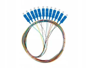 Pigtail światłowodowy Lanberg SM SC/UPC SEMI TIGHT 9/125 G657A1 12X2M - Pozostałe akcesoria sieciowe - miniaturka - grafika 1
