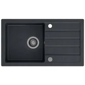 Zlewozmywaki - Zlewozmywak MYQ Seul 11 SEU11G1BS Czarny - miniaturka - grafika 1