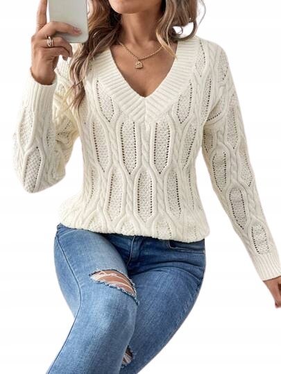 SHEIN SWETER DAMSKI Z DŁUGIM RĘKAWEM 36 ŁŁE