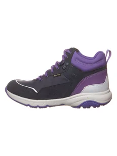 Clarks Skórzane botki w kolorze fioletowo-czarnym - Botki damskie - miniaturka - grafika 1
