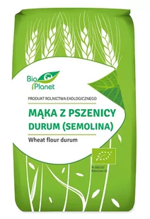 Bio Planet SERIA MĄKI I SKROBIE MĄKA Z PSZENICY DURUM (SEMOLINA) BIO 500 g - - Mąka - miniaturka - grafika 1