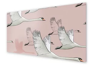 Panel kuchenny HOMEPRINT Łabędzie w locie 120x60 cm - Dekoracje domu - miniaturka - grafika 1