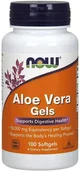 Suplementy naturalne - Now Foods Aloe Vera Gels - Aloes koncentrat z Liści Aloesu 200:1 (100 kaps.) - miniaturka - grafika 1