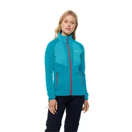 Bluzy damskie - Bluza polarowa damska Jack Wolfskin BLATTSTEIG FZ W scuba - XS - miniaturka - grafika 1