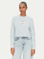 Bluzy damskie - Guess Jeans Bluza W5GQ20 K68I4 Błękitny Regular Fit - miniaturka - grafika 1