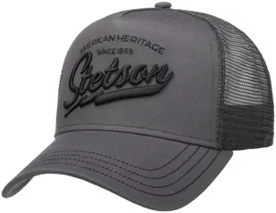 Czapka Trucker Since 1865 by Stetson, szary, One Size - Czapki i chusty sportowe męskie - miniaturka - grafika 1