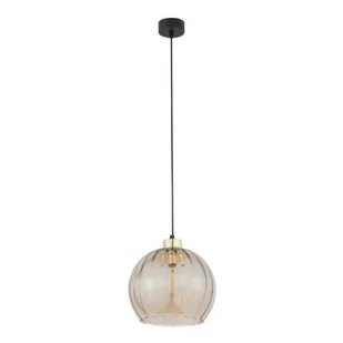 Devi D25 lampa wisząca 1-punktowa czarna/amber 4636 - Lampy sufitowe - miniaturka - grafika 1