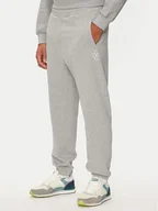 Spodnie sportowe męskie - United Colors Of Benetton Spodnie dresowe 342ZUF01D Szary Regular Fit - miniaturka - grafika 1