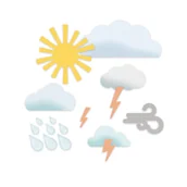 Scrapbooking - Zestaw wykrojników dpCraft pogoda 9 szt. - miniaturka - grafika 1