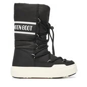 Buty dla dziewczynek - Śniegowce Moon Boot Jr Park Tube Lace wp 80D3440130 D Czarny - miniaturka - grafika 1
