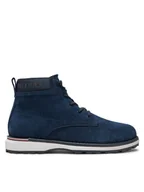 Botki męskie - Tommy Hilfiger Trzewiki Corporate FM0FM05147 Granatowy - miniaturka - grafika 1