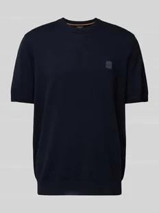 T-shirt z naszywką z logo model ‘Kanache’ - Koszulki męskie - miniaturka - grafika 1