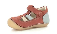 Buty dla dziewczynek - Kickers Sushy Mary Jane buty dziecięce, uniseks, Marron Bleu beżowy, 18 EU - miniaturka - grafika 1