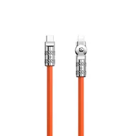 Kable USB - Kabel kątowy USB-C - Lightning 30W 1m rotacja 180° Dudao - pomarańczowy - miniaturka - grafika 1
