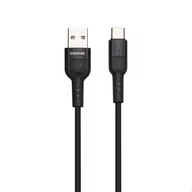 Kable USB - Borofone Starlight - kabel połączeniowy USB do USB-C 1.2 m (czarny) - miniaturka - grafika 1