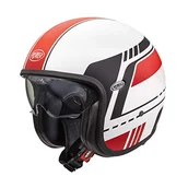 Kaski motocyklowe - PREMIER KASK VINTAGE BL 8 BM, biały/czerwony/czarny, XS - miniaturka - grafika 1